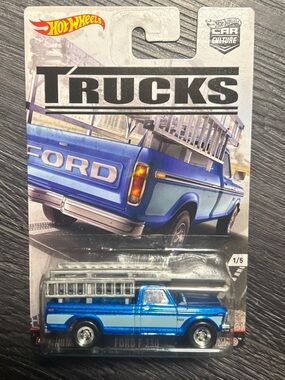 New Mattel Hot Wheels 2016 Premium Trucks Ford F-250 Real Riders RR Blue
